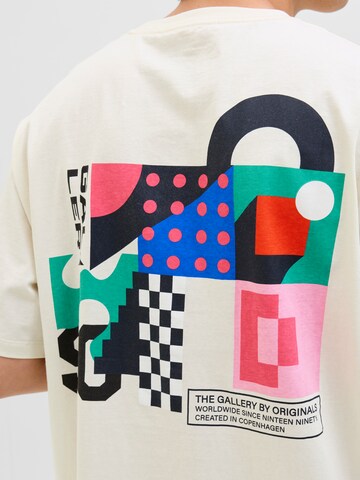 JACK & JONES Majica 'JORFOLD' | bela barva