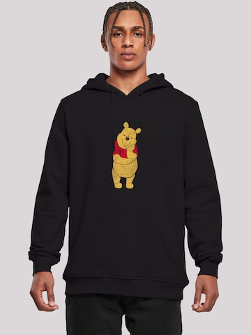 F4NT4STIC Sweatshirt 'Disney Winnie The Pooh Classic' in Zwart: voorkant