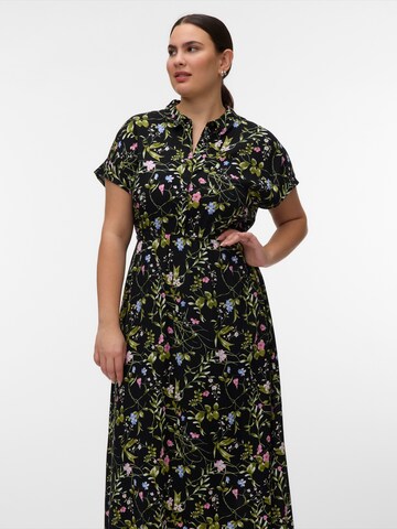 Vero Moda Curve Blousejurk 'VMCEASY JOY' in Zwart