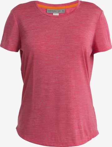 ICEBREAKER - Camisa 'Sphere II' em rosa: frente