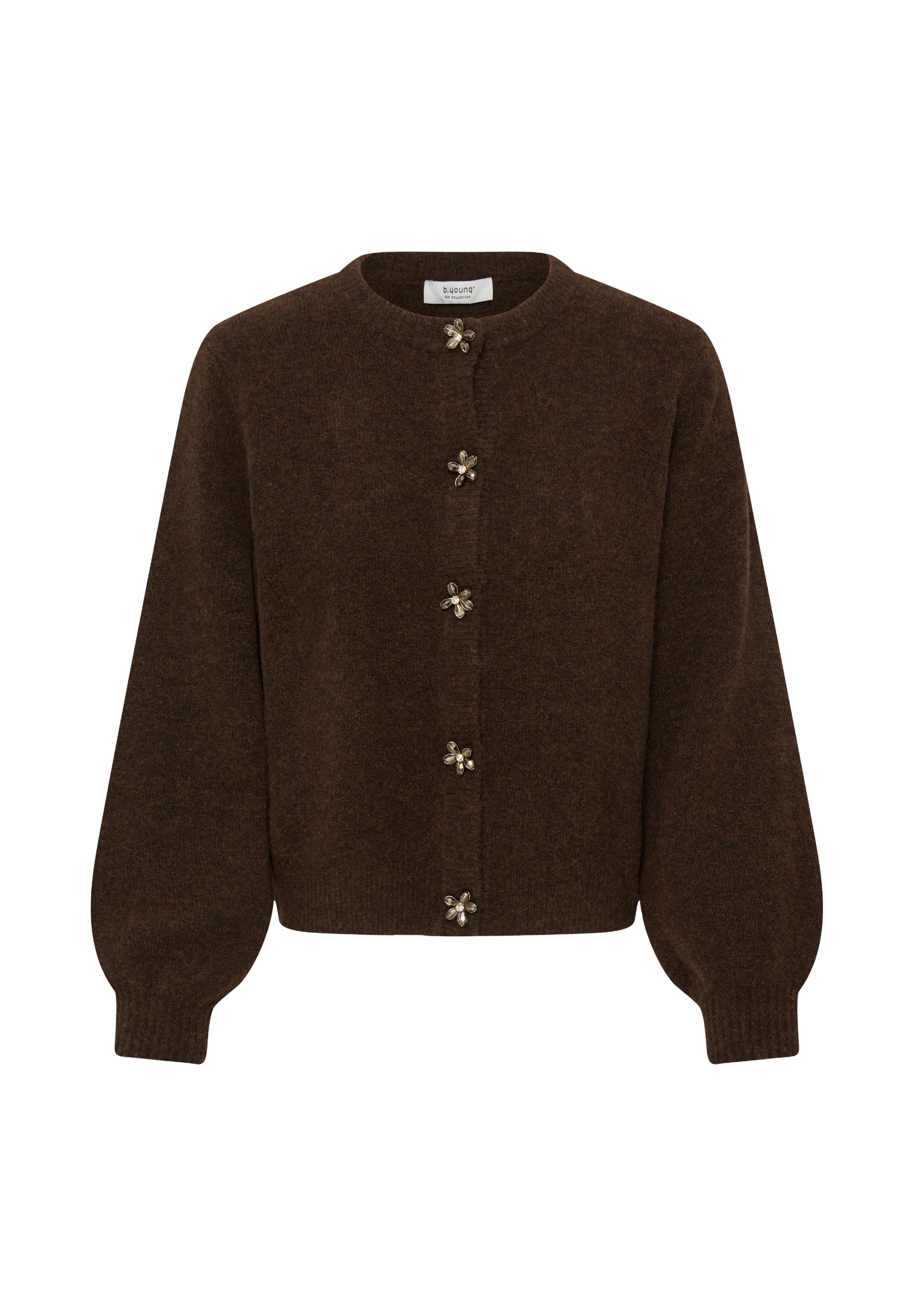 Cardigan 'BYOMEA' b.young en marron : devant