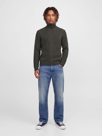 JACK & JONES Sweater 'JJJAMES' in Green