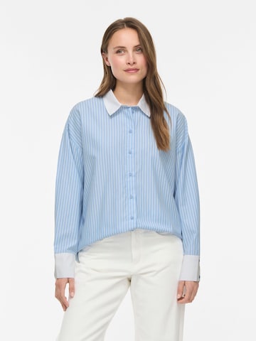 VILA Blouse 'VIELIRA' in Blue: front