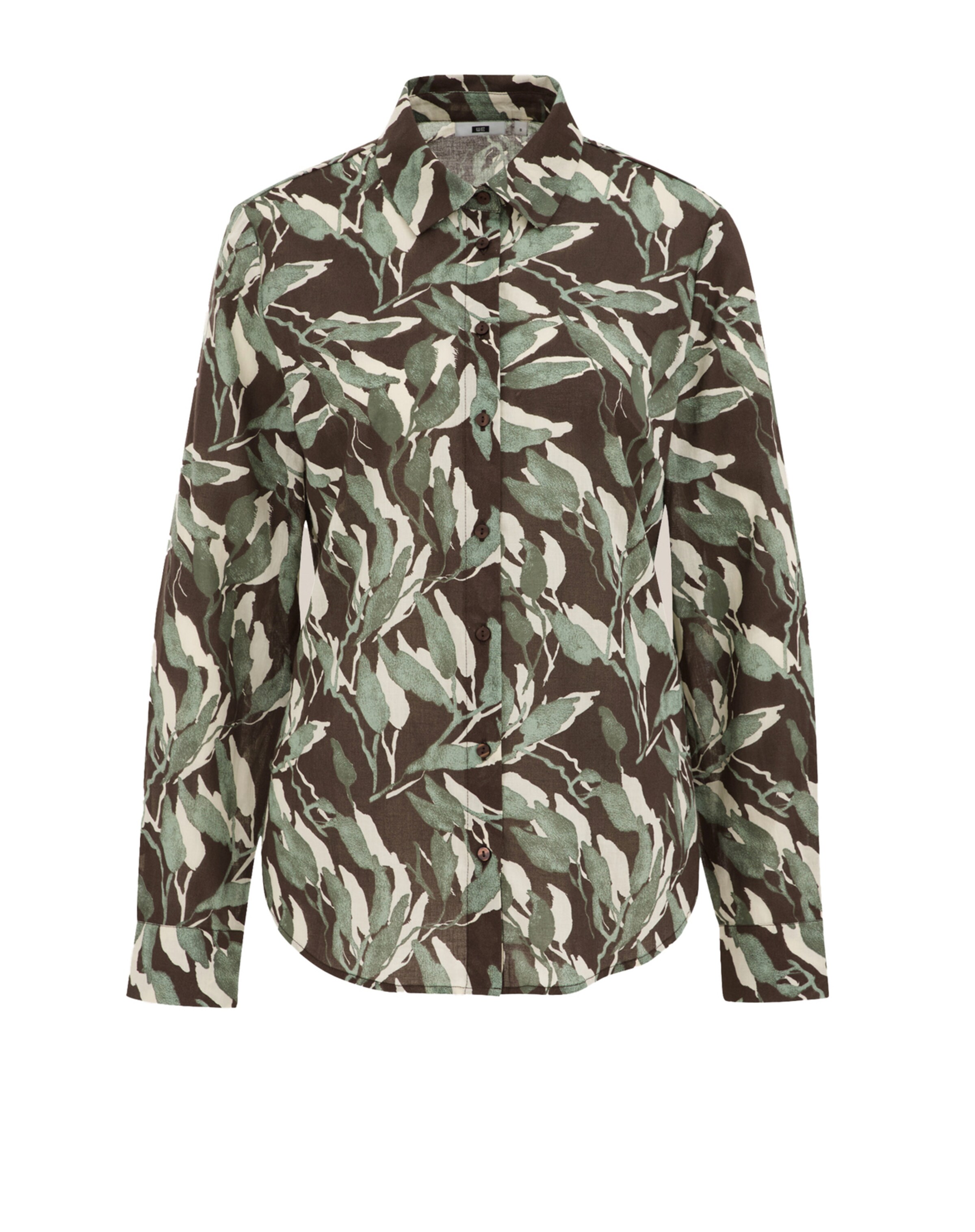 WE Fashion Pluus, värv pruun: eest vaates