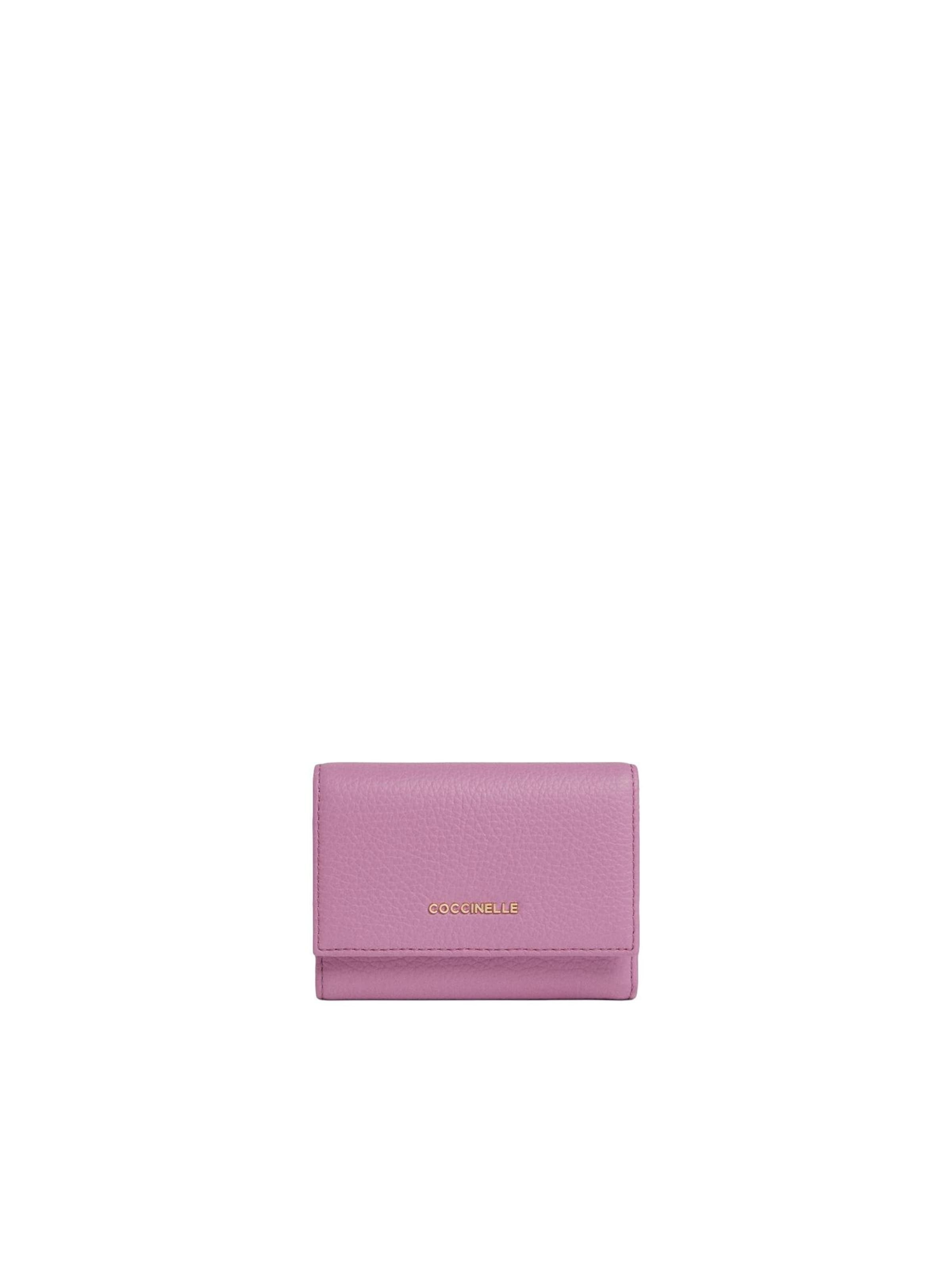 Coccinelle Wallet 'COCCINELLE METALLIC 26 98' in Purple: front