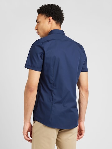 OLYMP - Regular Fit Camisa clássica 'Level 5' em azul