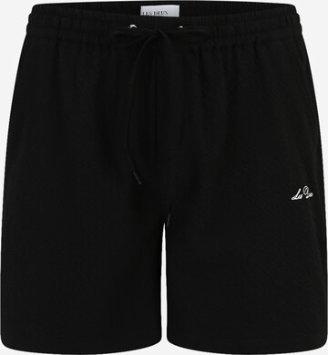 Les Deux Sports swimming trunks 'Stan Seersucker' in Black: front