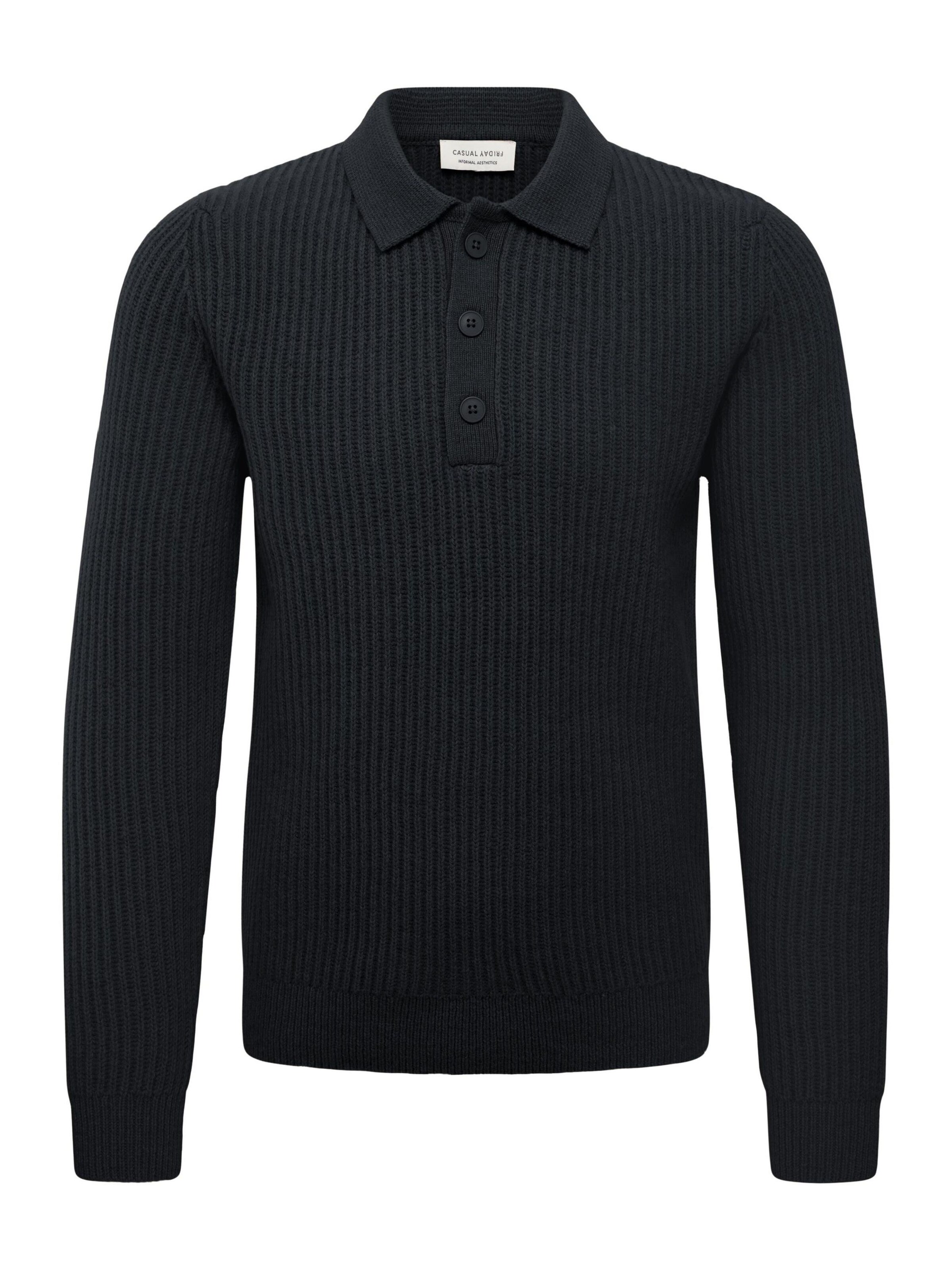 Casual Friday - Cárdigan 'CFAlek Knit' en negro: frente