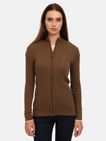 Williot Strickjacke in Braun: Vorderseite