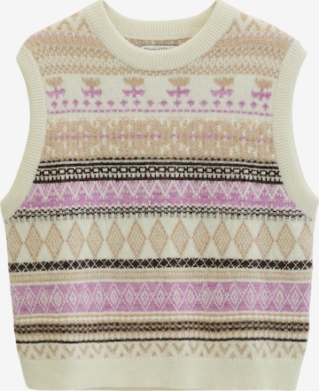 Marc O'Polo DENIM Knitted vest in Beige: front