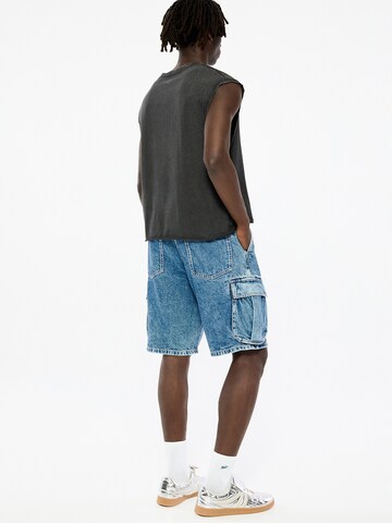 Pull&Bear Loosefit Shorts in Blau