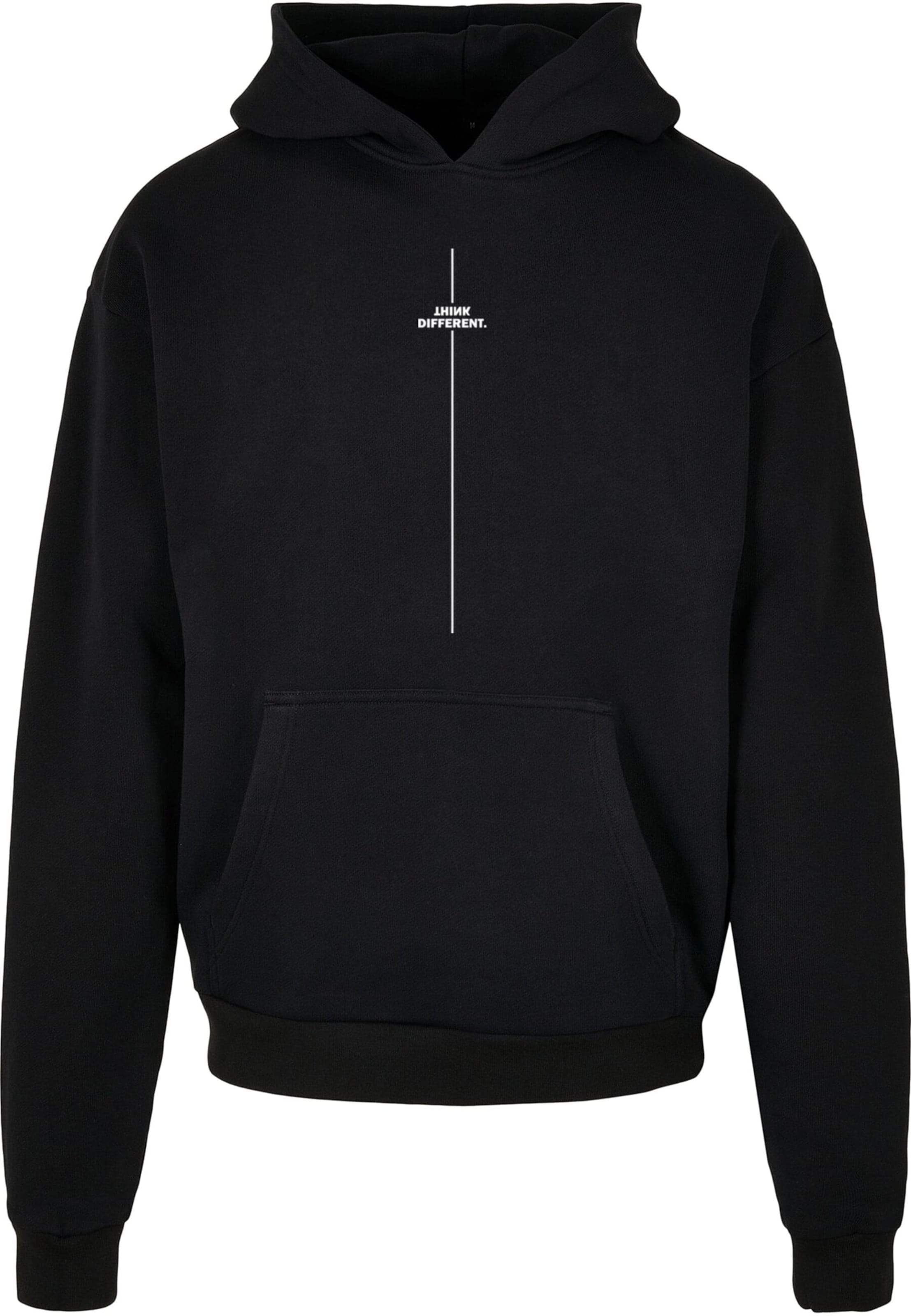 Merchcode Sweatshirt 'Think Different' in Schwarz: Vorderseite