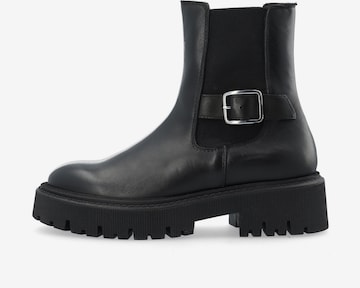 Chelsea Boots Bianco en noir : devant