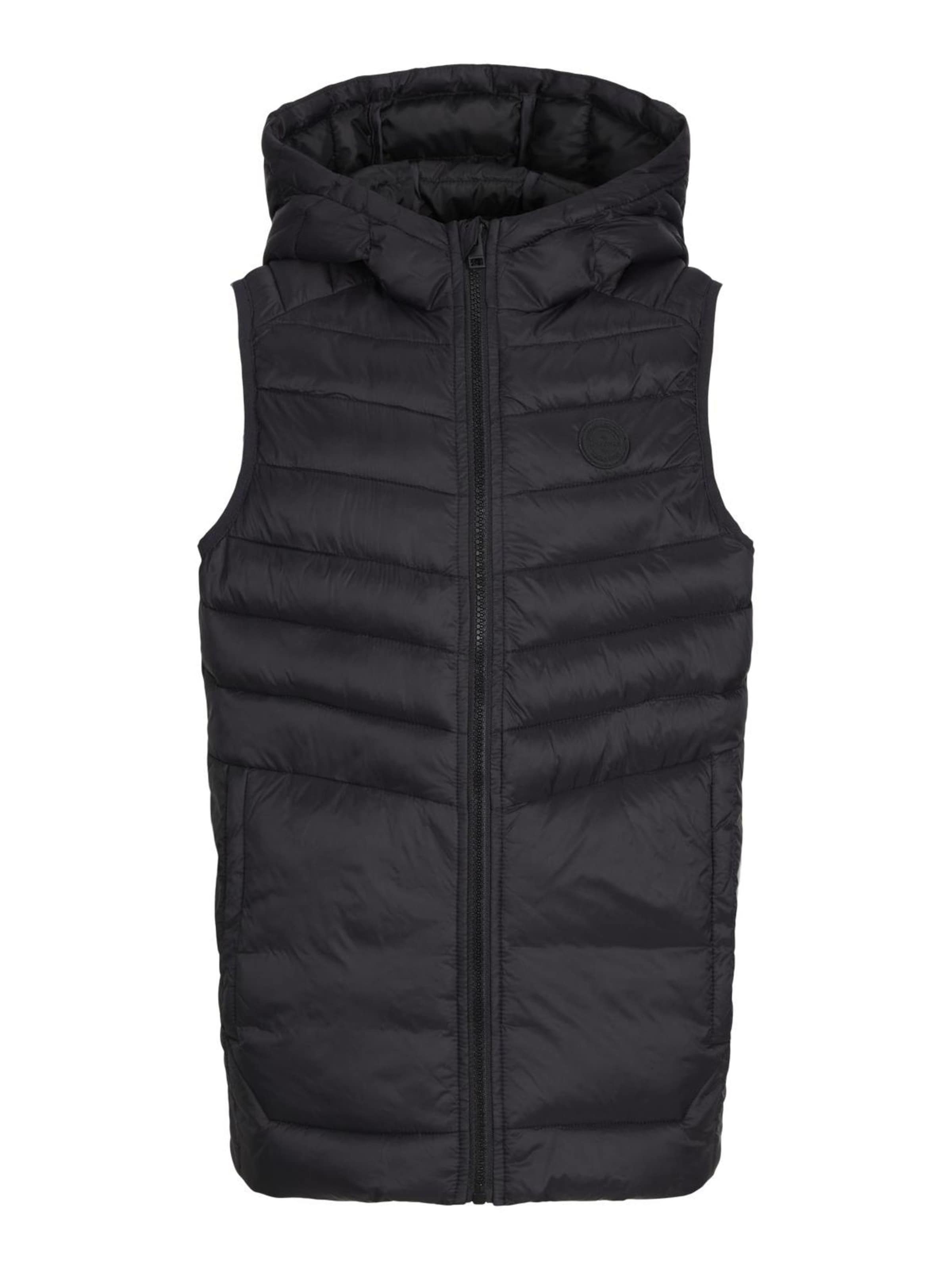 Gilet Jack & Jones Junior en noir : devant