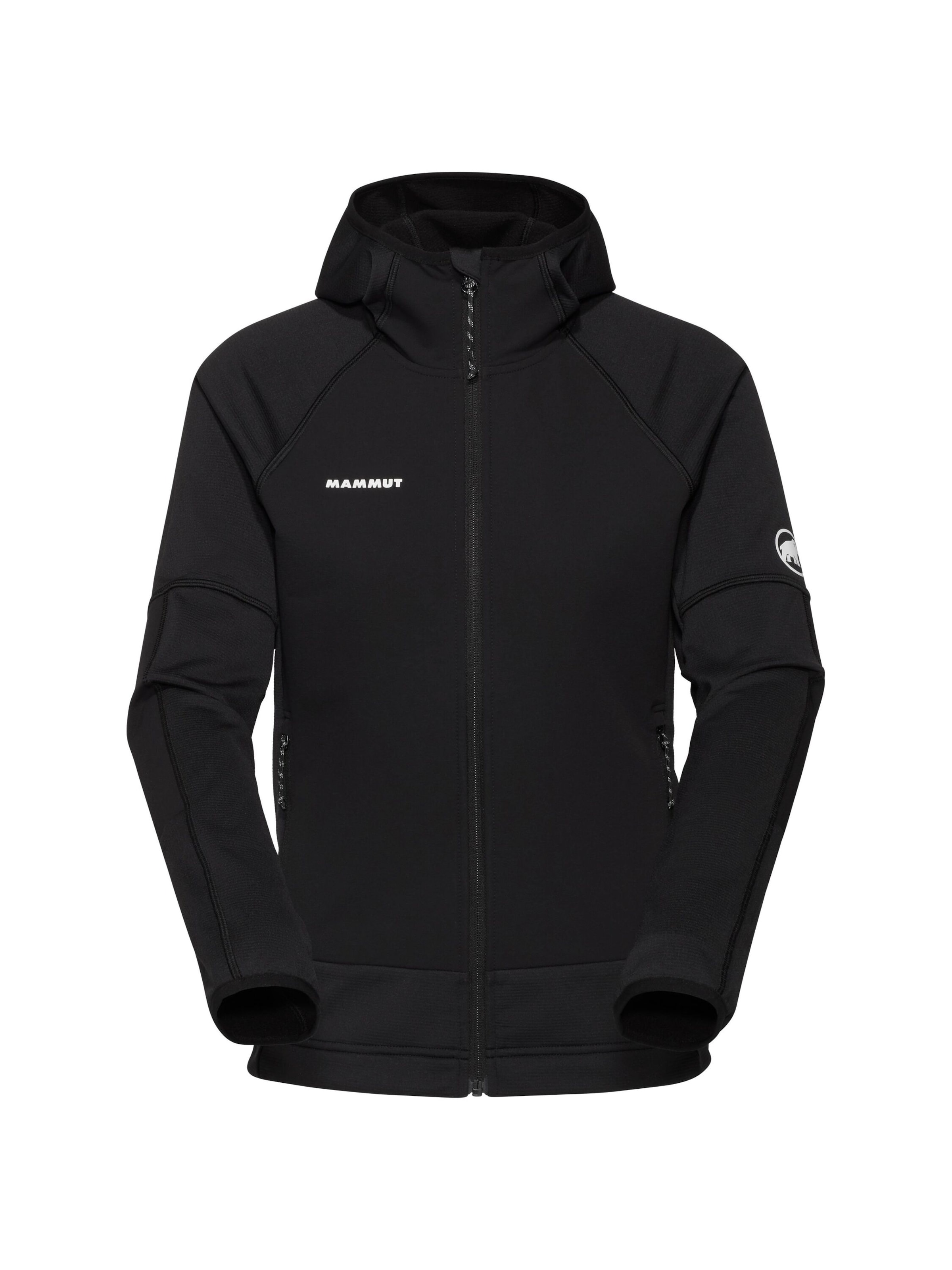 MAMMUT Funktionsfleecejacke 'Massone' in Schwarz: Vorderseite