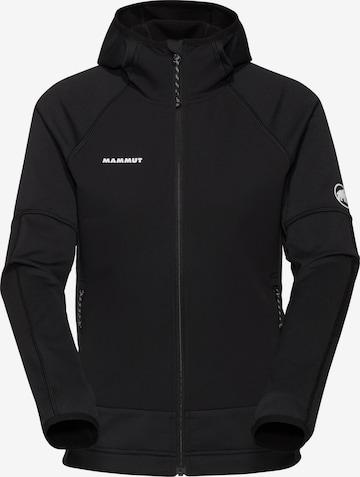 MAMMUT Funktionsfleecejacke 'Massone' in Schwarz: Vorderseite