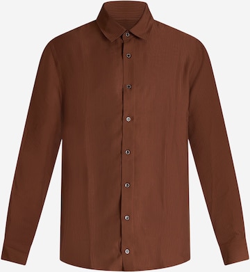 PATRIZIA PEPE Comfort fit Overhemd in Bruin: voorkant