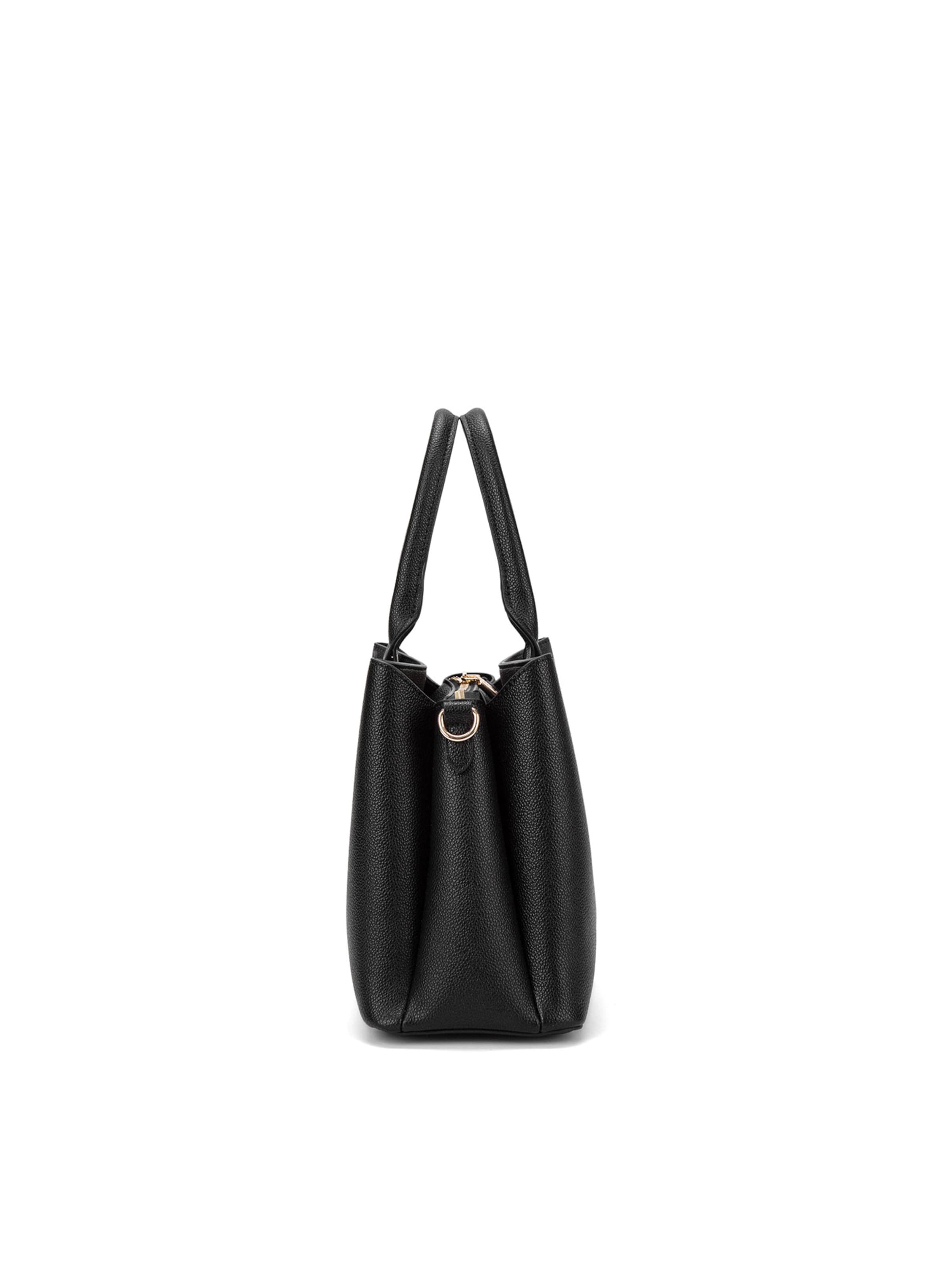 Borsa a mano 'Borsa a Mano Vegan Leather Diana & Co Firenze - Zip e Tracolla Rimovibile' di Diana&Co. in nero
