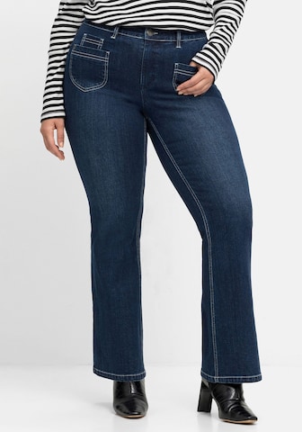 SHEEGO Boot cut Jeans in Blue: front