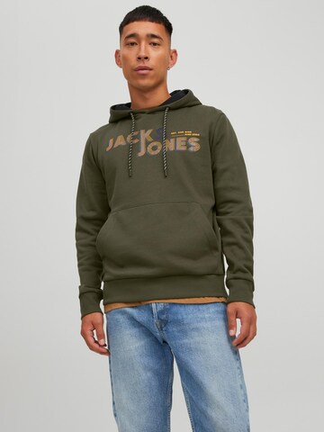 JACK & JONES Свитшот 'Friday' в Зеленый: спереди