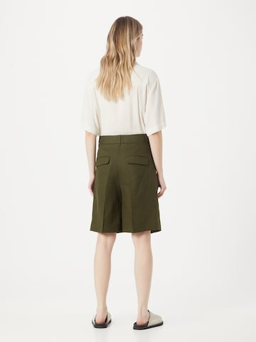 Wide leg Pantaloni con pieghe di Banana Republic in verde