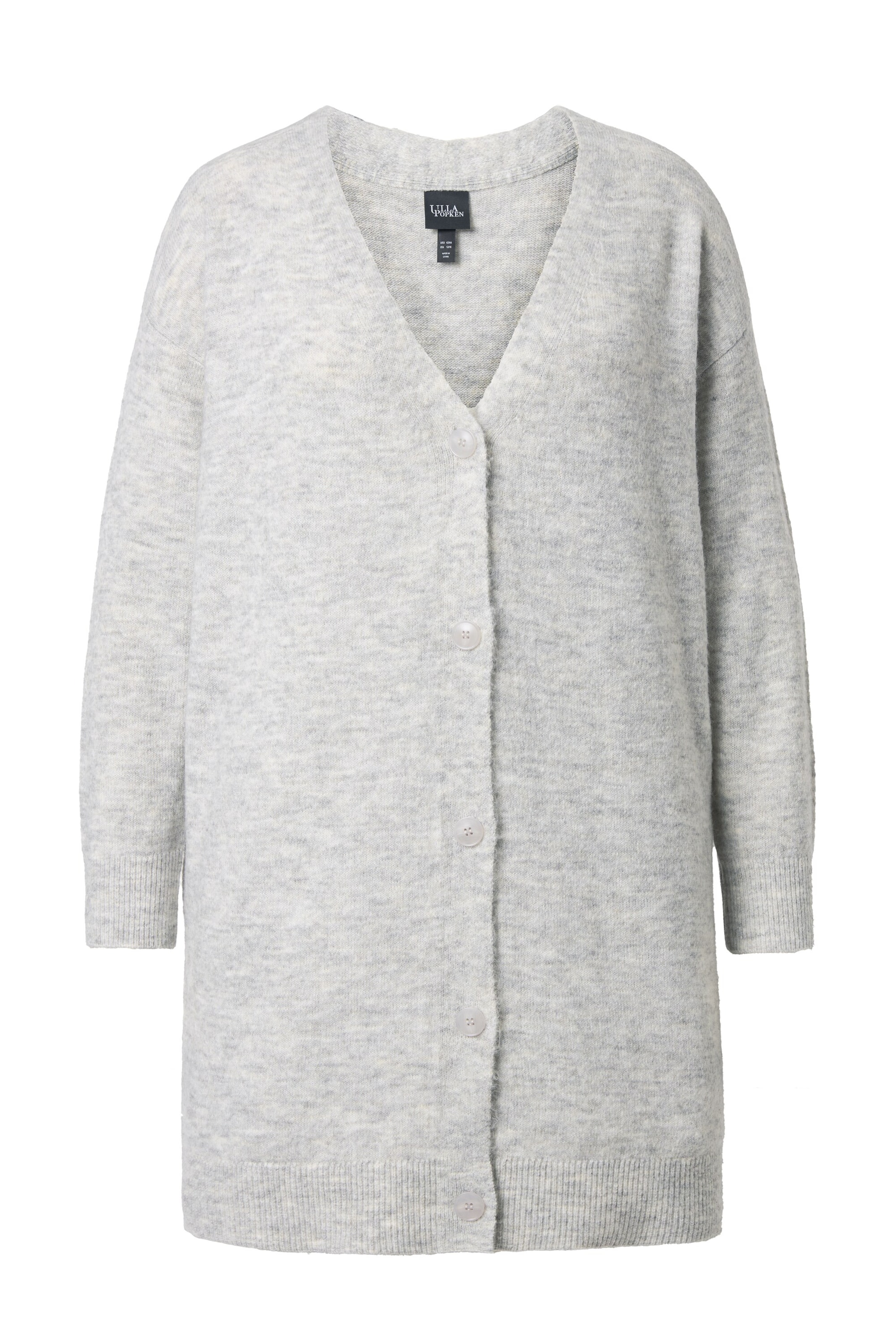 Ulla Popken Strickjacke in Grau: Vorderseite