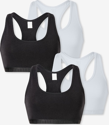 ELLE Bustier BH ' ELLE SUPER SOFT ' in Zwart: voorkant