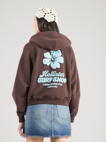 HOLLISTER Sweatjacka i brun: framsida