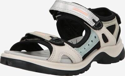 ECCO Trekking sandal 'Offroad' in Cream / Light grey / Mint / Orange, Item view