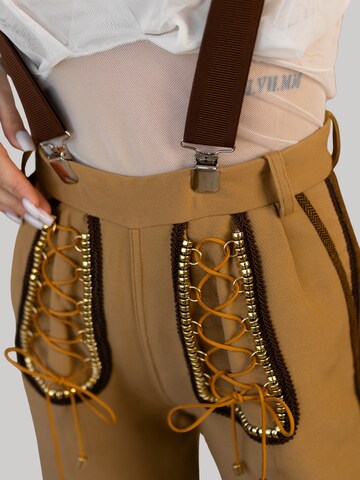 INNA.Trachten Regular Trachtenhose in Braun