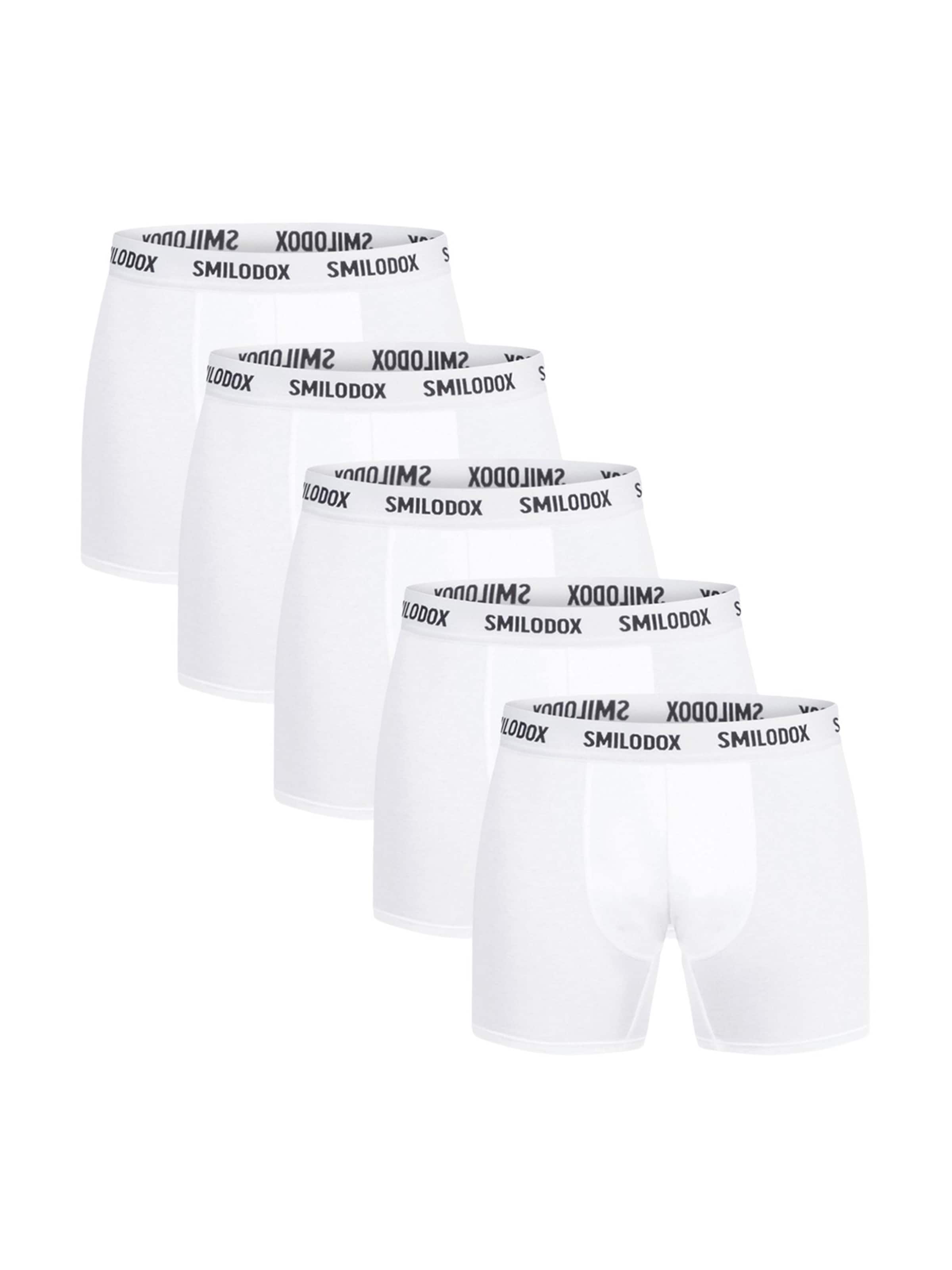 Boxers 'Larry' Smilodox en blanc : devant