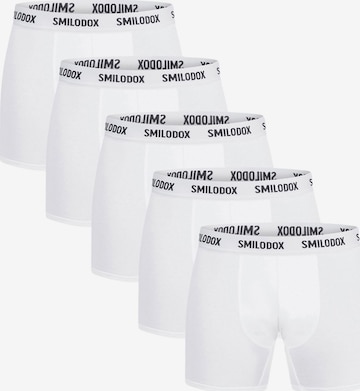Smilodox Boxershorts 'Larry' in Weiß: Vorderseite