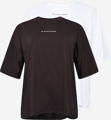 Missguided Plus Μπλουζάκι σε μαύρο: μπροστά