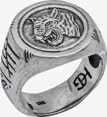 Haze&Glory Ring 'Tiger' in Silver: front