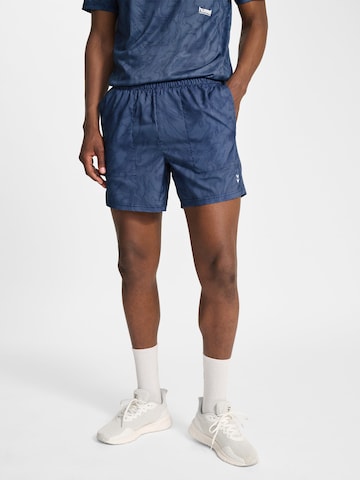 Regular Pantalon de sport Hummel en bleu : devant