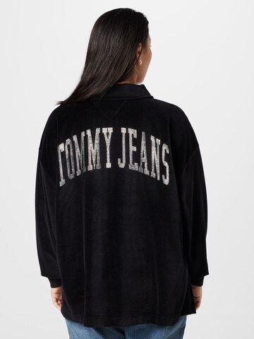 Tommy Jeans Curve Mikina – černá