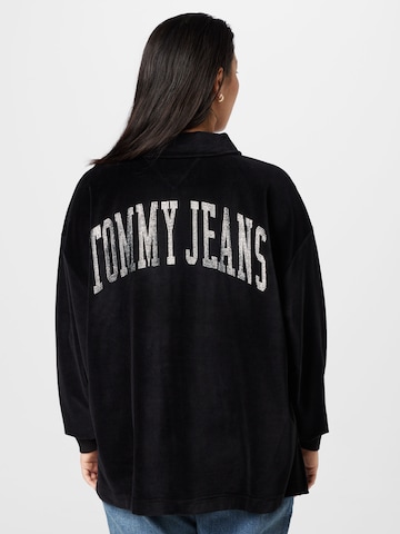 Tommy Jeans Curve Tréning póló - fekete