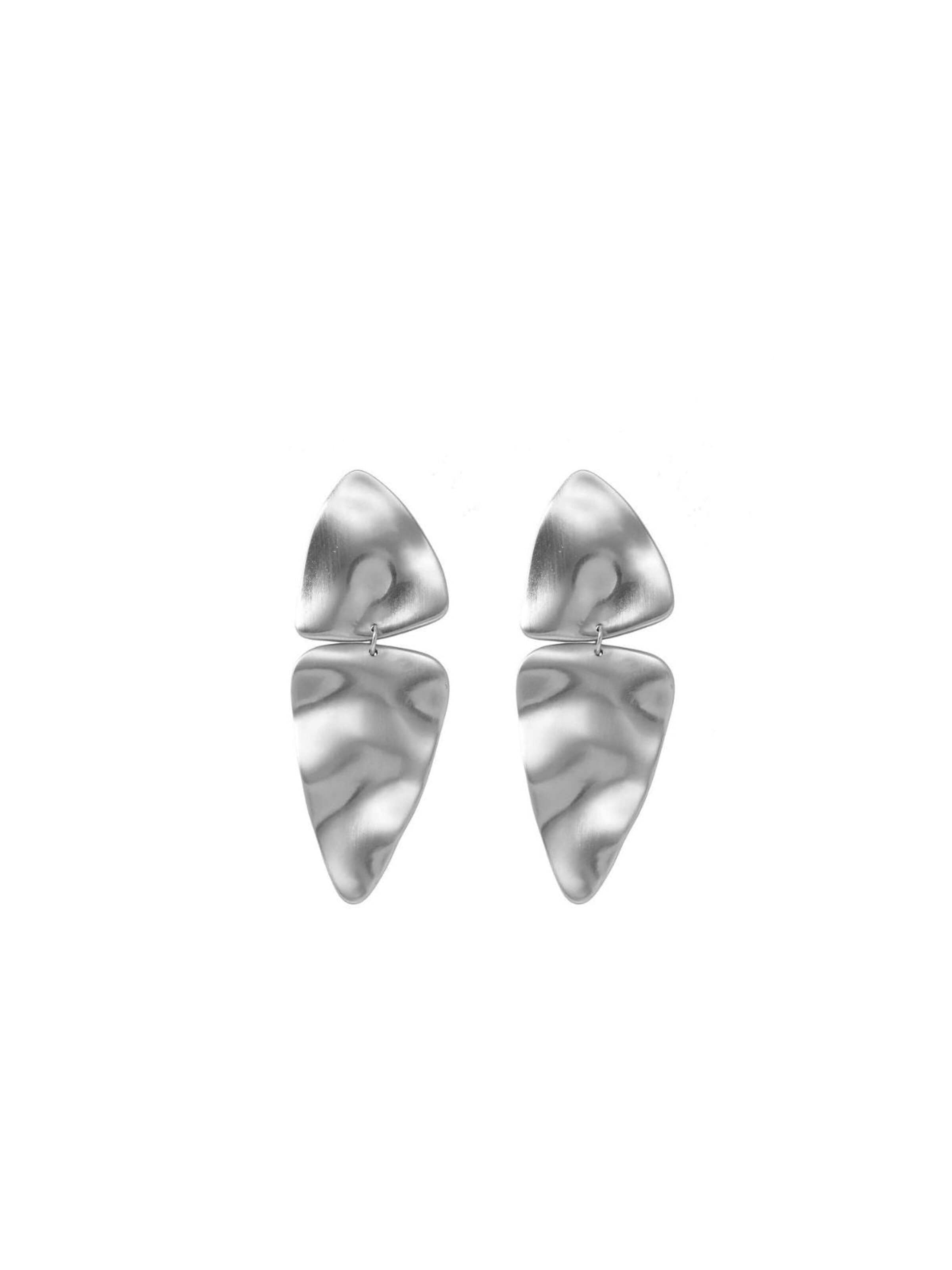 Boucles d'oreilles 'Brushed Finish' DNSK Copenhagen en argent