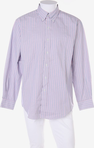 Lands‘ End Button Up Shirt in L in Blue: front