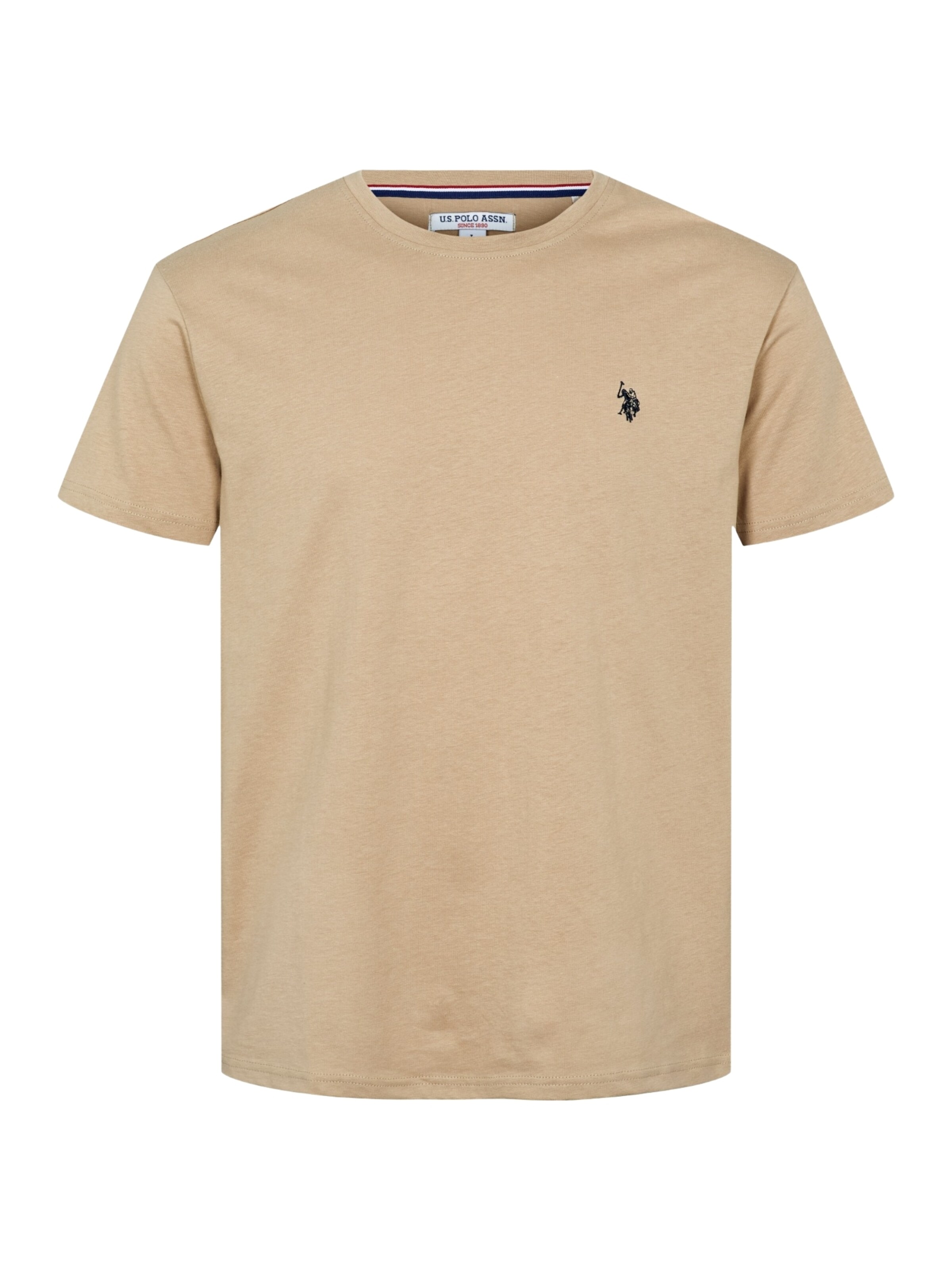 U.S. POLO ASSN. Overhemd 'Arjun' in Beige: voorkant