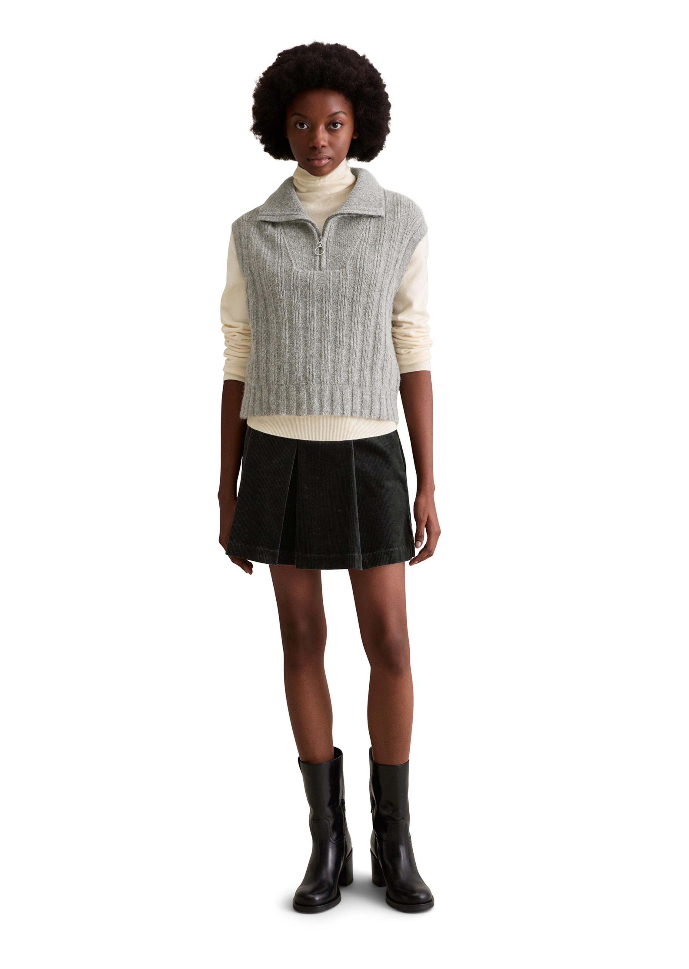 Marc O'Polo DENIM Strickweste in Grau