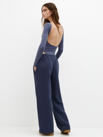 Pull&Bear Koszula body w kolorze niebieski