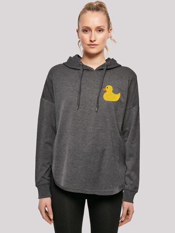 F4NT4STIC Sweatshirt 'Yellow Rubber Duck' in Grey: front