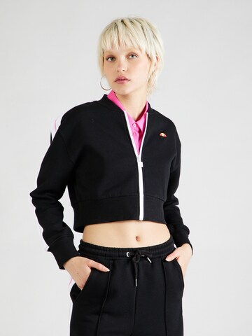 ELLESSE Zip-Up Hoodie 'Domingos' in Black: front