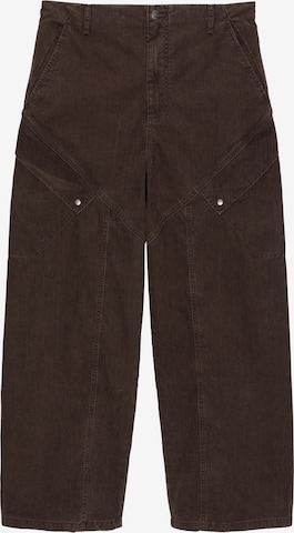 Pull&Bear Wide Leg Gargohousut värissä ruskea: etupuoli