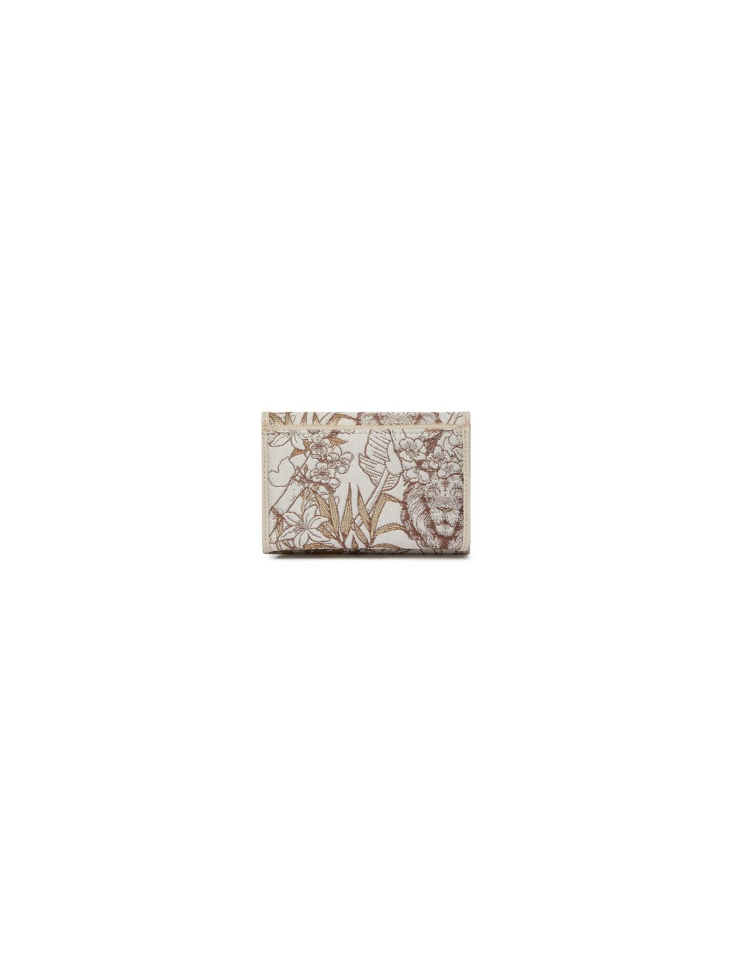 Portamonete 'Jacquard' di Braccialini in beige