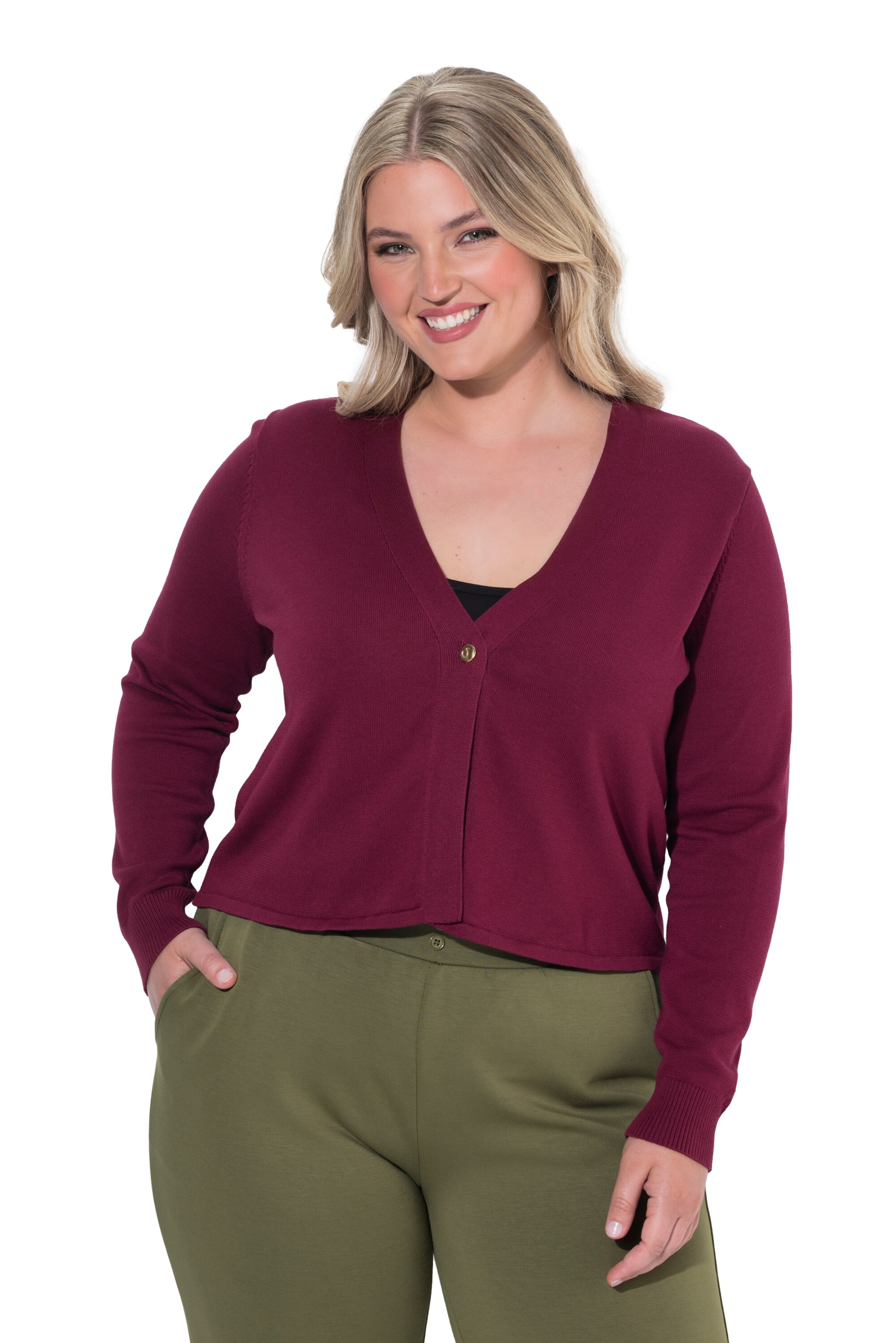 MIAMODA Strickjacke in Rot: Vorderseite