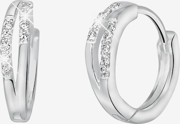 Lucardi Earrings in Silver: front