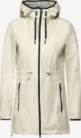 CECIL Between-Seasons Coat in White: front