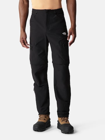 THE NORTH FACE Regular Outdoor Pants 'Exploration' in Black: front